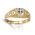 14K Gold & Diamonds Jerusalem Cross Filigree Ring